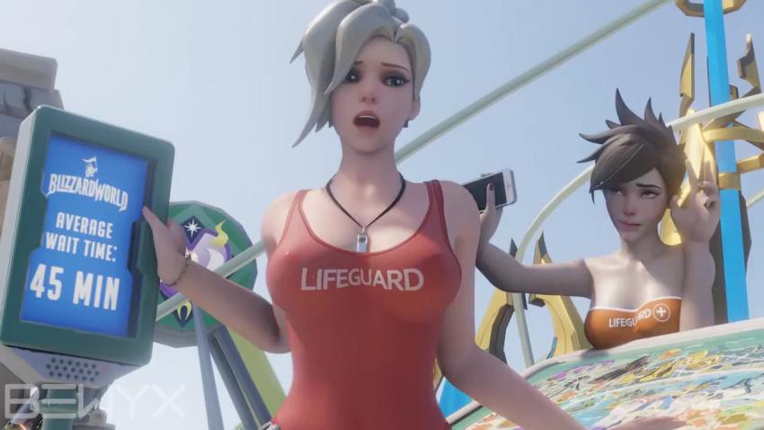 【3D巨献】守望先锋天使:女上位骑乘狂操,高潮喷水!